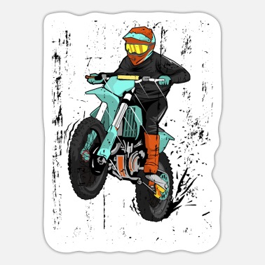 motocross' Sticker | Spreadshirt