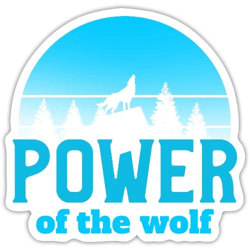 Power Of The Wolf - Sticker