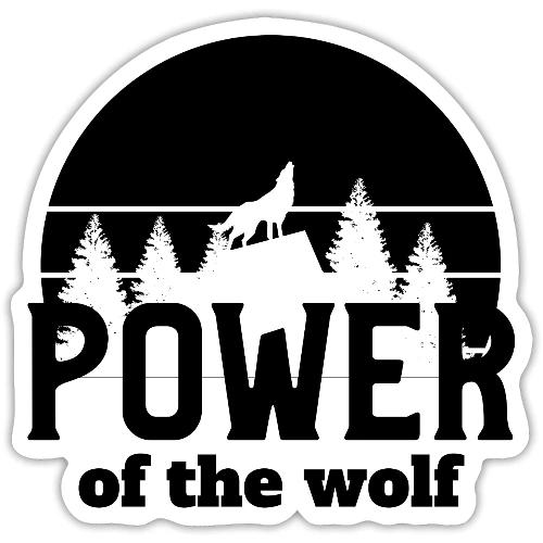 Power Of The Wolf - Sticker