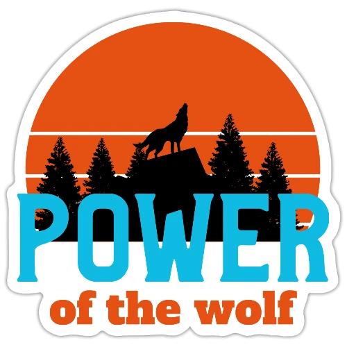 Power Of The Wolf - Sticker