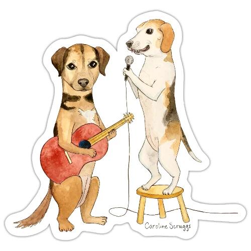 Liam and Coach Doggy Duet - Sticker
