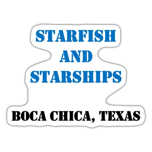 Starfish and Starships - Sticker