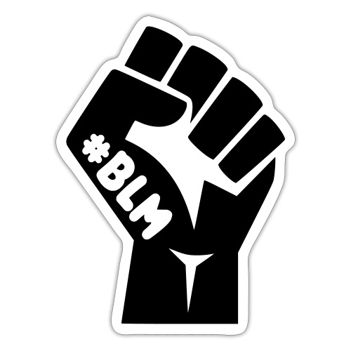 BLM fist hashtag - Sticker