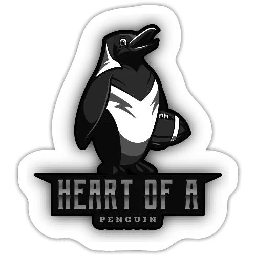 Heart Of A Penguin - Sticker