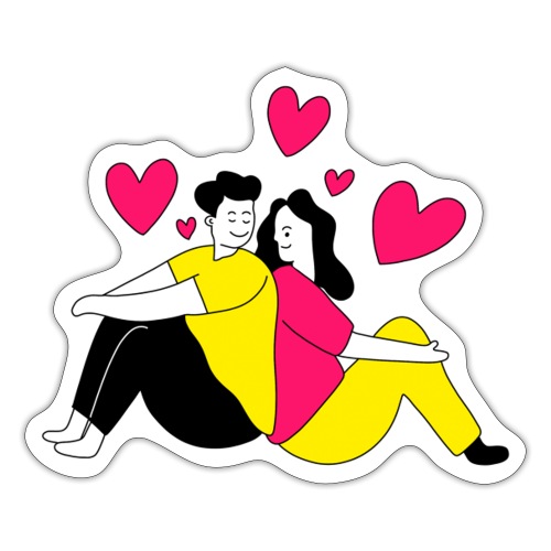 valentine s day line character 5979174 - Sticker