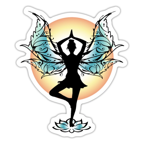 Tree Pose Yoga Fairy - Sticker