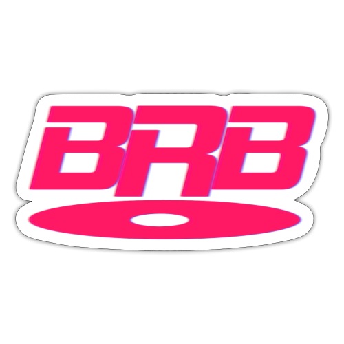 Retro BRB Logo - Sticker