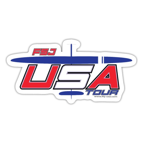 F5J USA TOUR + plane - Sticker
