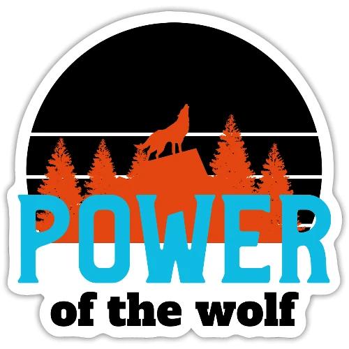 Power Of The Wolf - Sticker