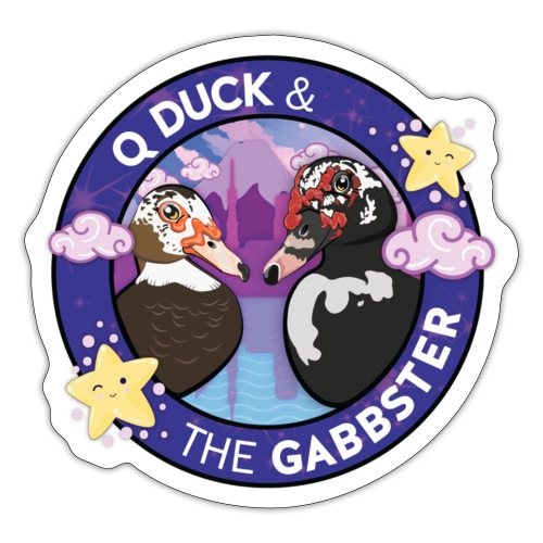 Q and Gabbs - Anime Ducks - Sticker