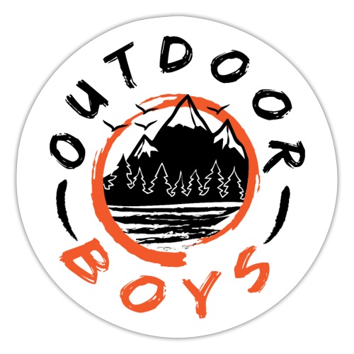 Outdoor Boys Circle Logo - Sticker