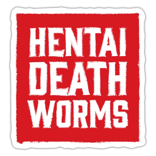 Death worm red solid - Sticker