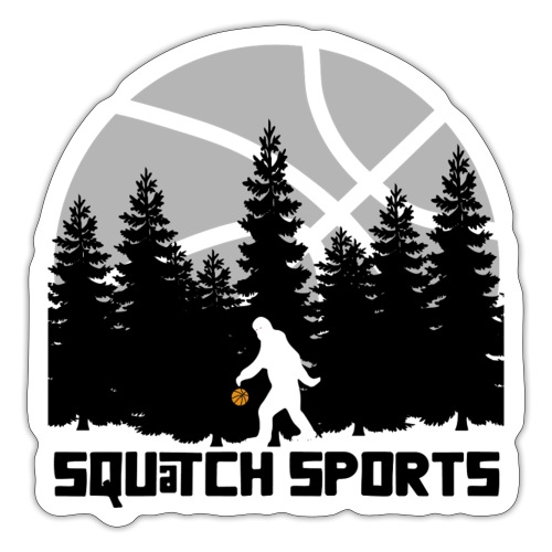 Squatch Scene Black - Sticker