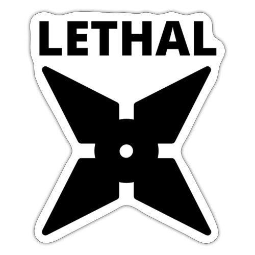 Lethal Weapon - Ninja Throwing Star - Sticker