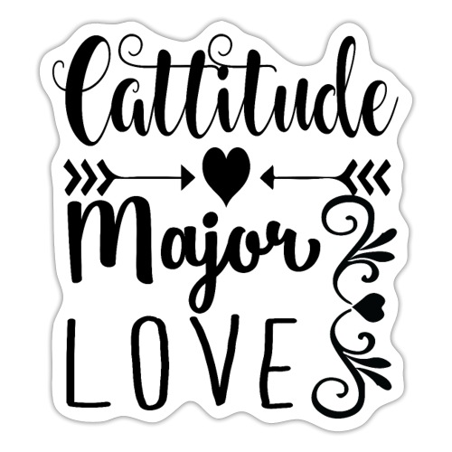 Major Cattitude - Sticker