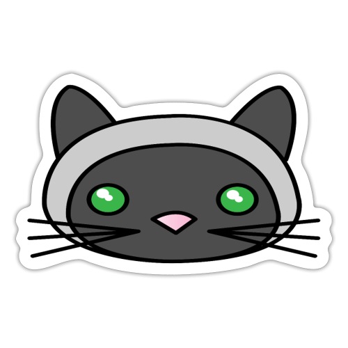 bauetiful cat face - Sticker