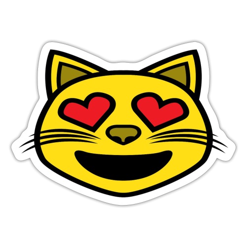 Cat love Eyes - Sticker