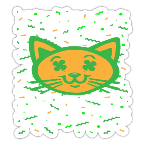 Happy siant catty's - Sticker