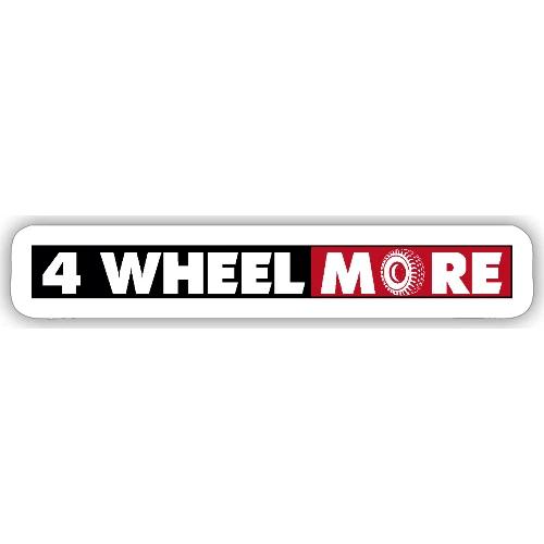 4 Wheel More Rectangle Logo - Sticker
