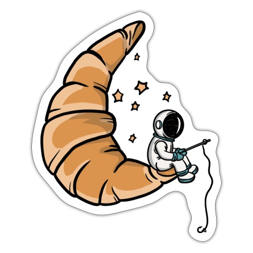 Space Croissant - Sticker