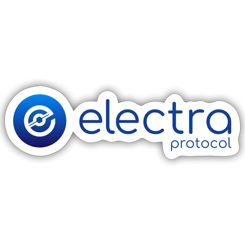 Electra Protocol Blue Logo - Sticker