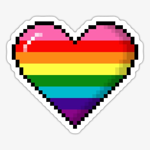 Gilbert Baker Original LGBTQ Gay Rainbow Pride 8- - Sticker