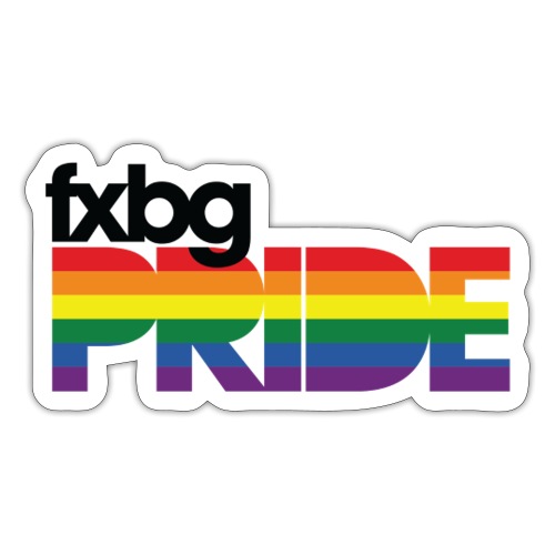 FXBG PRIDE LOGO - Sticker