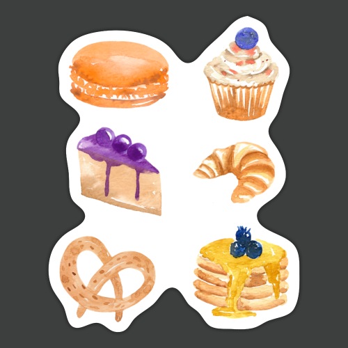 cute dessert sticker collections - Sticker