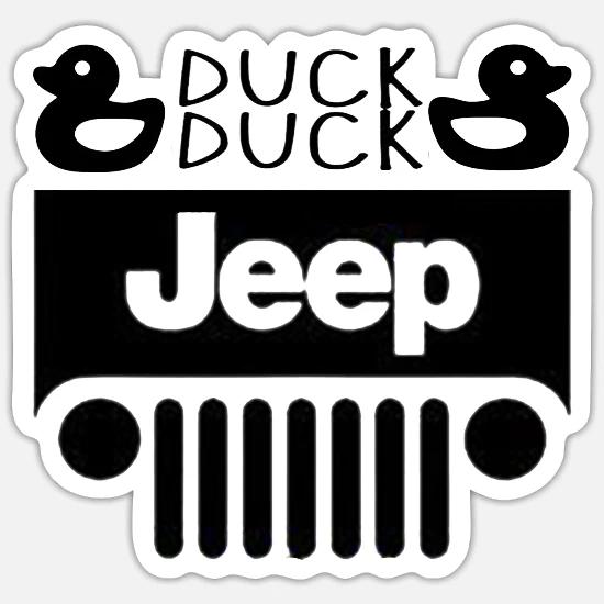 Duck Duck Jeep' Sticker | Spreadshirt