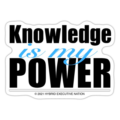 Knowledge Is MyPower - Sticker