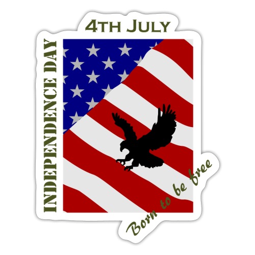 4th July Independence Day - Sticker