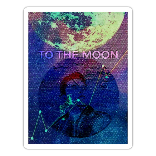 DOGE TO THE MOON - Sticker
