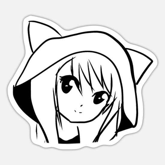 Anime girl' Sticker | Spreadshirt