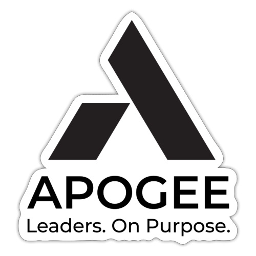 Black Apogee Logo - Sticker