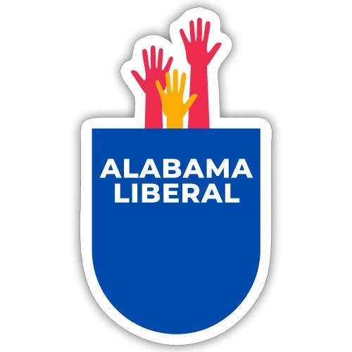 Blue in a red state - pocket - Sticker