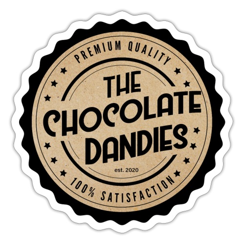 Chocolate Dandies Logo Large w Kraft - Sticker