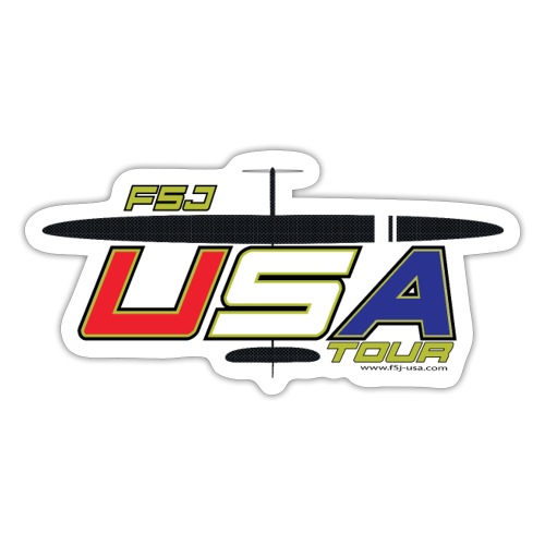 F5J USA TOUR + carbon plane v2 - Sticker