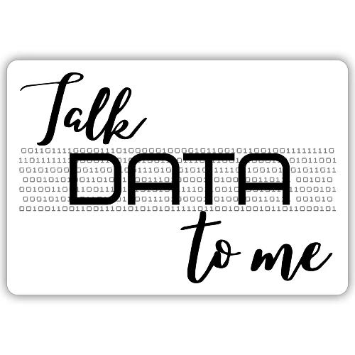 Talk Data to Me (Light) - Sticker