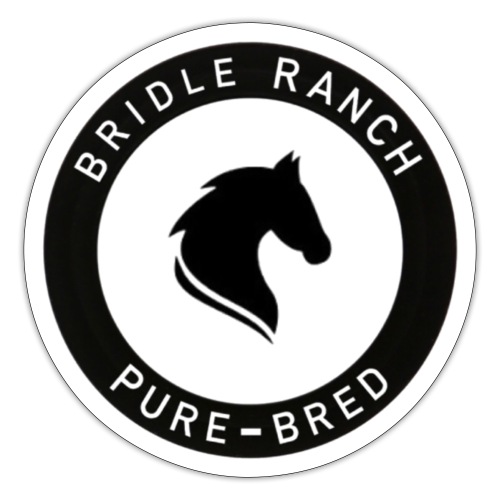 Bridle Ranch Pure-Bred (Black Design) - Sticker