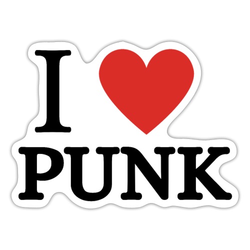 I Love Punk (i heart punk) - Sticker