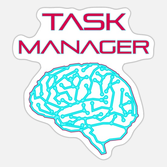 Normal Shredded kupon Brain Task Manager - Smart People' Sticker | Spreadshirt