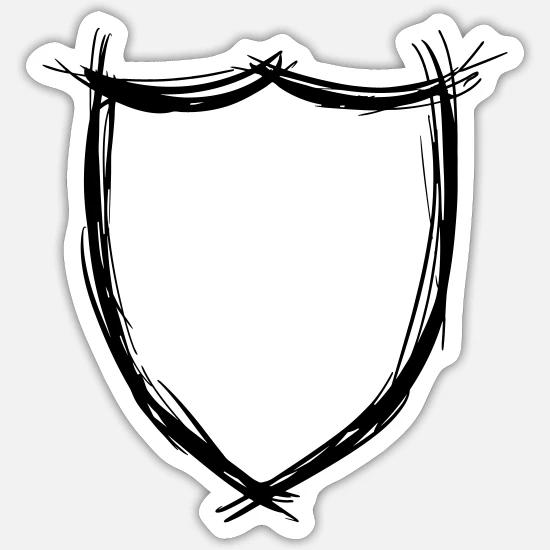 blank shield coloring page