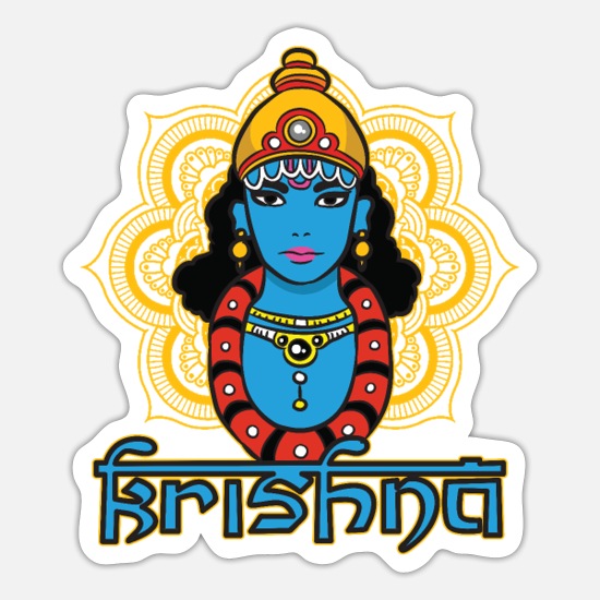 Krishna Hindu God' Sticker | Spreadshirt