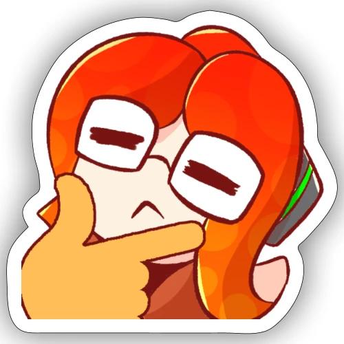 SquidHominid Think emote - Sticker