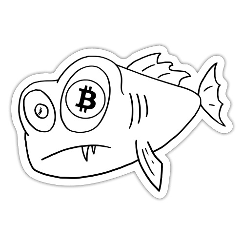 bitcoin fish - Sticker