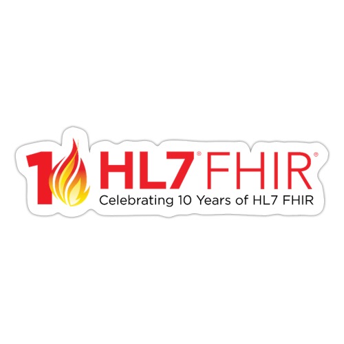 10th Anniversary of HL7 FHIR - Sticker
