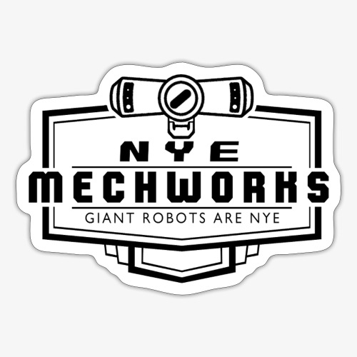 NyeMechworks Logo (black) - Sticker