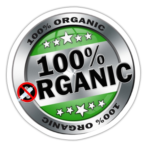 100% Organic - Sticker