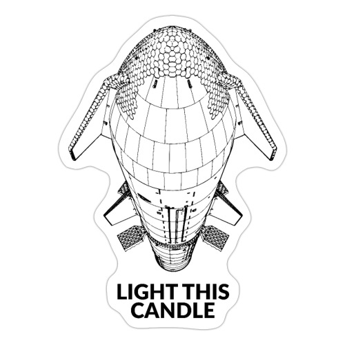 Light This Candle - Black - Sticker