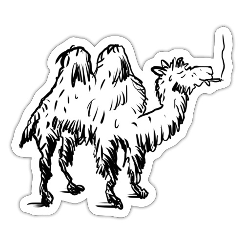 Camel Smoking on Hump Day - Sticker